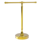 Allied Brass Retro Wave Polished Brass Freestanding Towel Rack