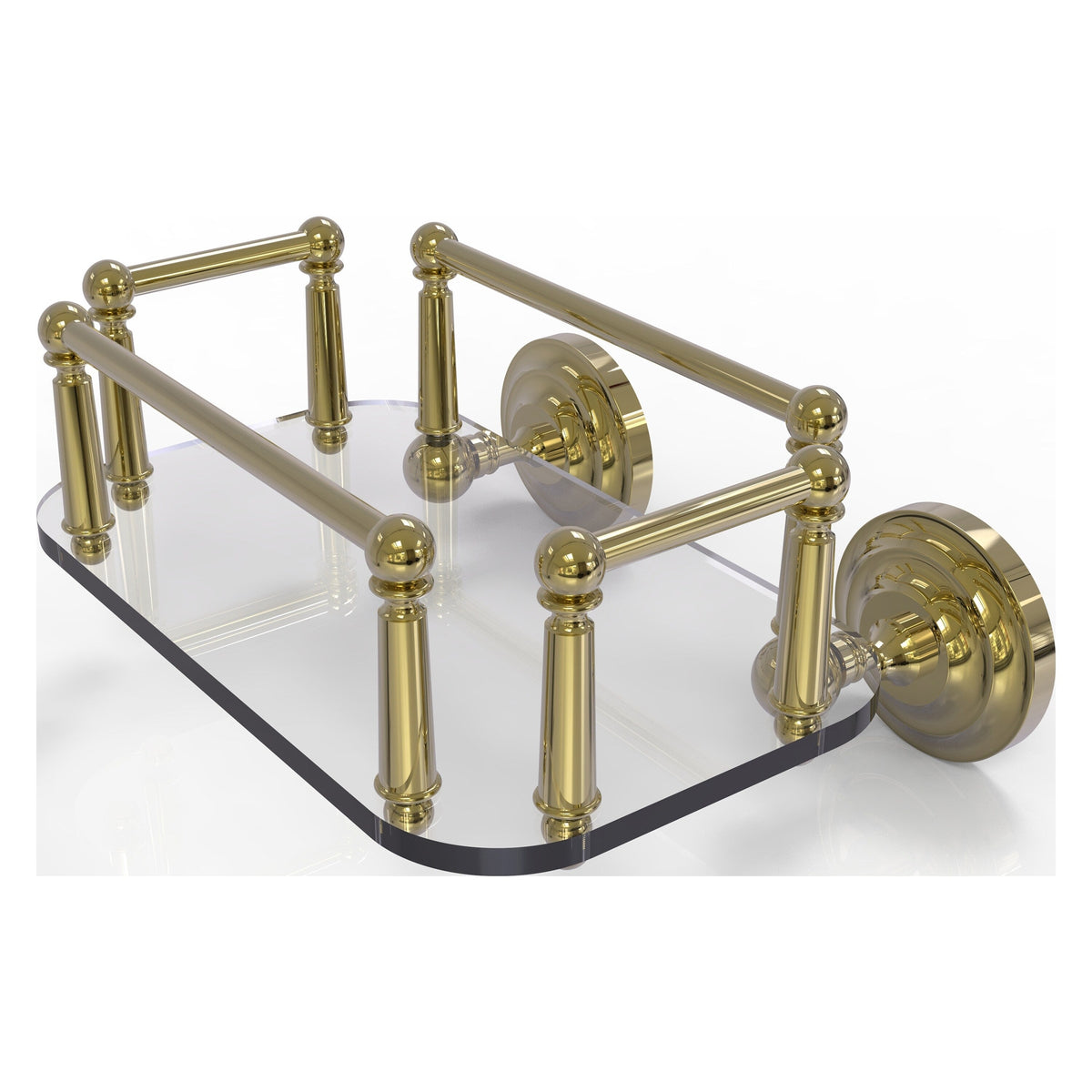 Allied Brass Que New Unlacquered Brass Wall Mount Towel Rack