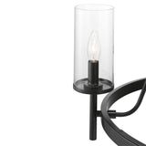 Progress Lighting Strahan 5-Light Black Transitional Chandelier