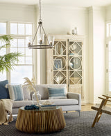 Progress Lighting Tiana 3-Light Brushed Nickel Coastal Chandelier