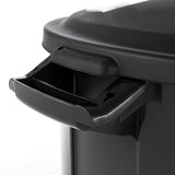 Blue Hawk 20-Gallon Black Plastic Trash Can with Lid