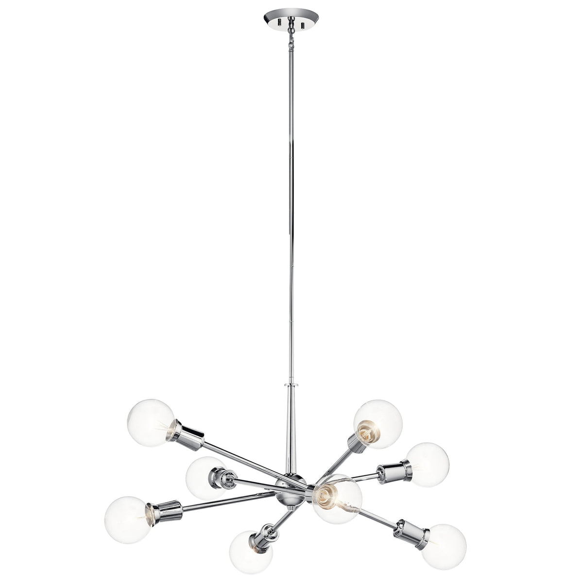 Kichler Armstrong 8-Light Chrome Mid-century Chandelier
