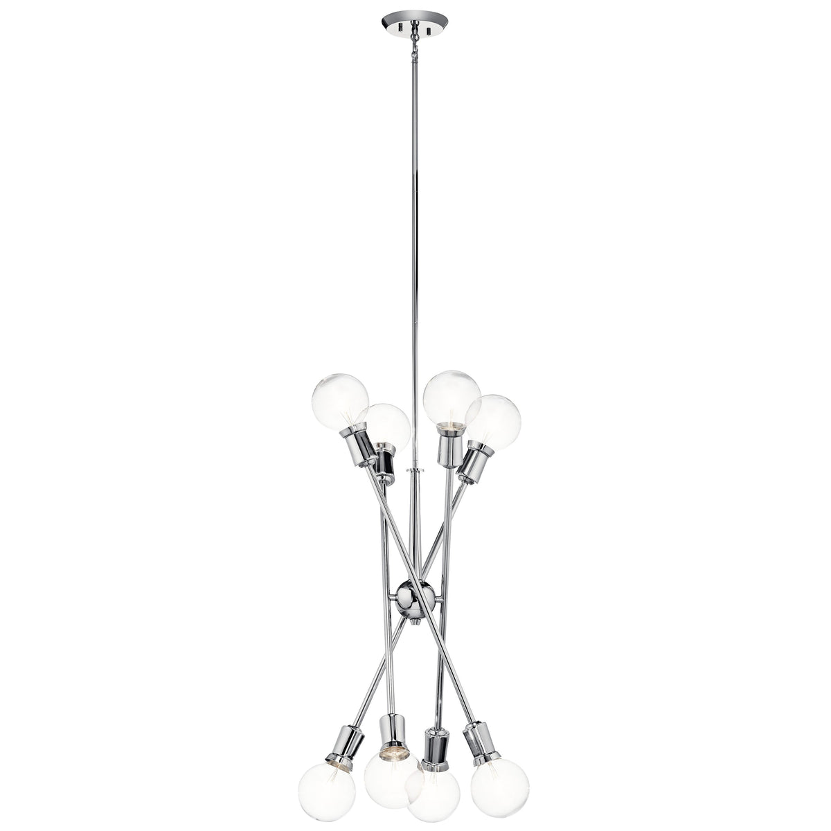 Kichler Armstrong 8-Light Chrome Mid-century Chandelier