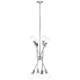 Kichler Armstrong 8-Light Chrome Mid-century Chandelier
