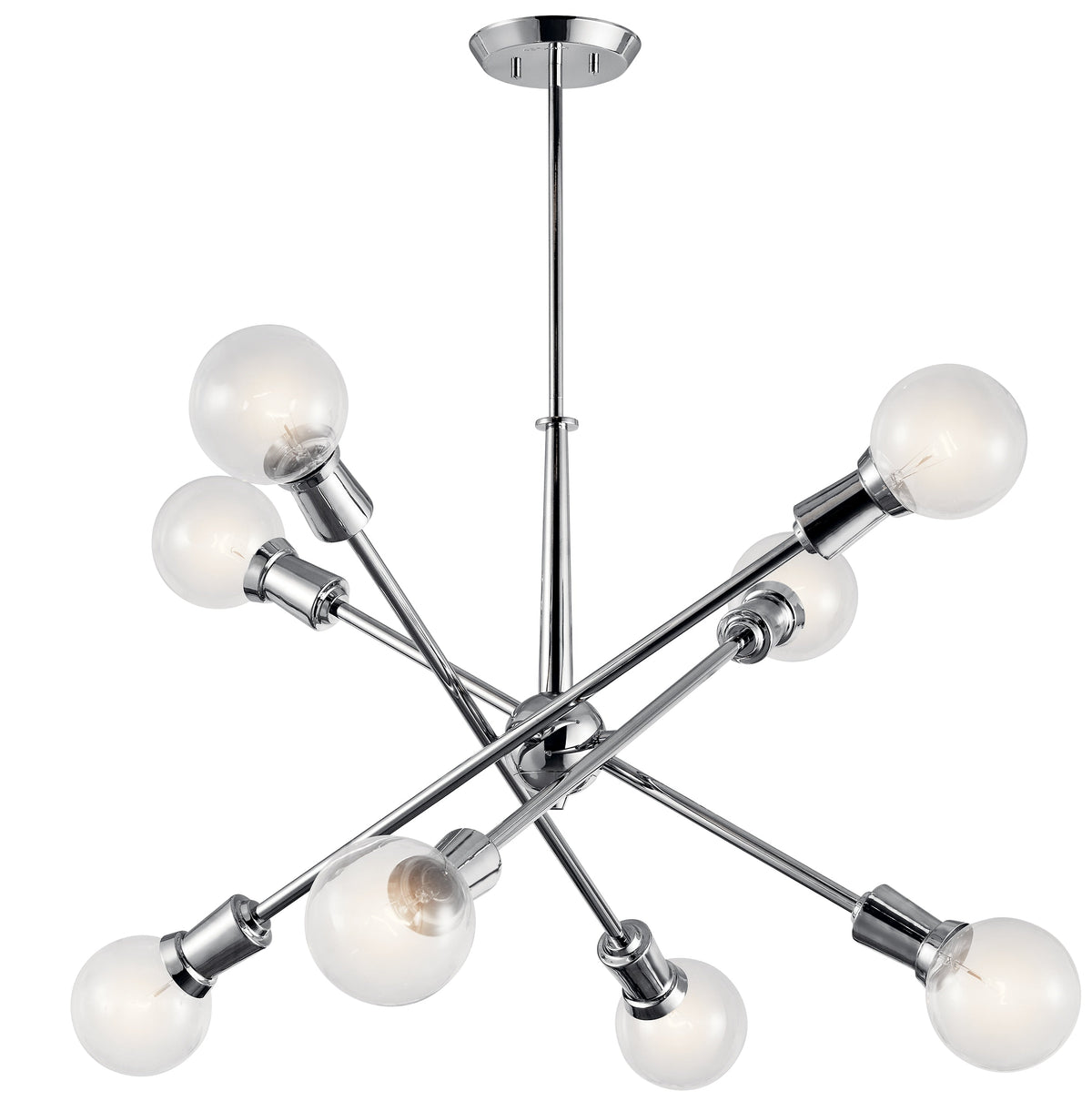 Kichler Armstrong 8-Light Chrome Mid-century Chandelier