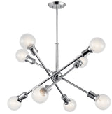Kichler Armstrong 8-Light Chrome Mid-century Chandelier