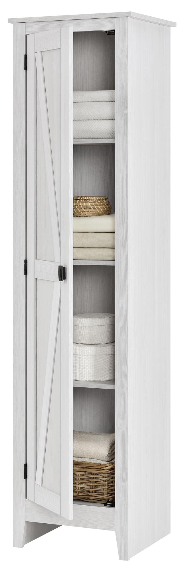 Ameriwood Home Winthrop Rustic Ivory Pine Reclaimed Wood Pantry