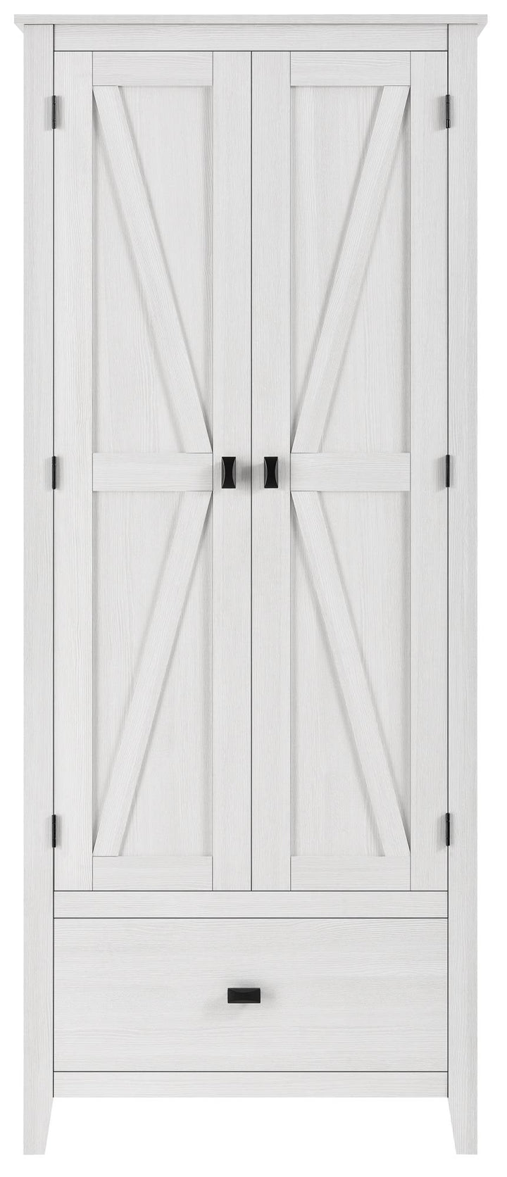 Ameriwood Home Winthrop 29.7-in x 71.9-in H Wood Composite Ivory Pine Freestanding or Wall-mount Utility Storage Cabinet