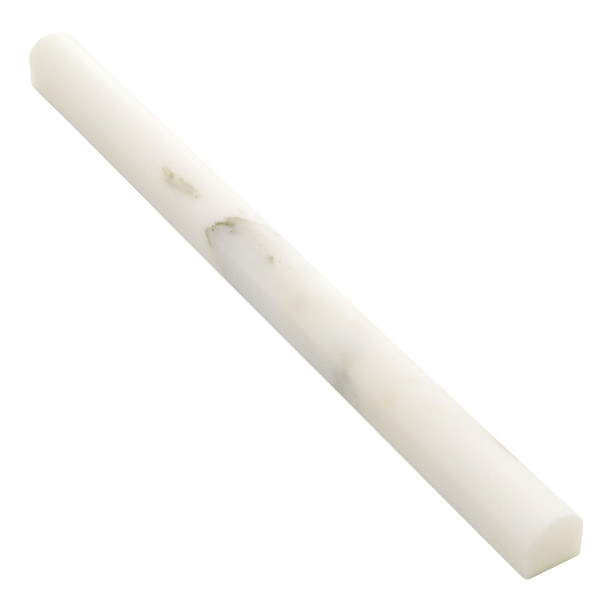 American Olean Genuine Stone Calacatta Gold Honed Marble Pencil Liner Tile, 1/2-in x 12-in