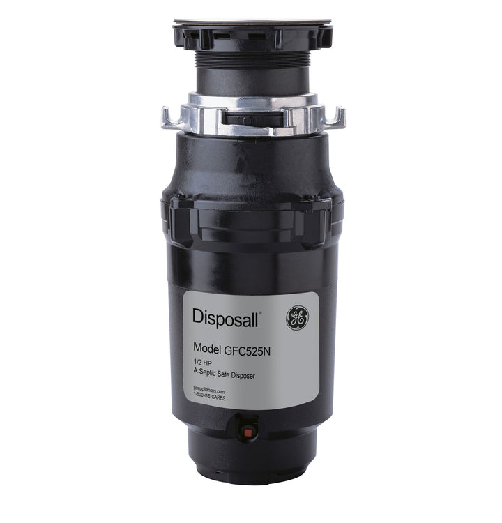 GE 1/2-HP Continuous Feed Garbage Disposal, Corded, Model GFC525N