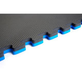Norsk Blue/Black 24 in. x 24 in. EVA Foam Sport Multi-Purpose Reversible Interlocking Tile (36-Tile)
