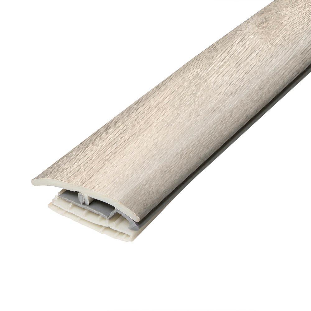 Haze 0.31 in. T x 2 in. W x 78.7 in. L Vinyl 4 in 1 Molding - Super Arbor