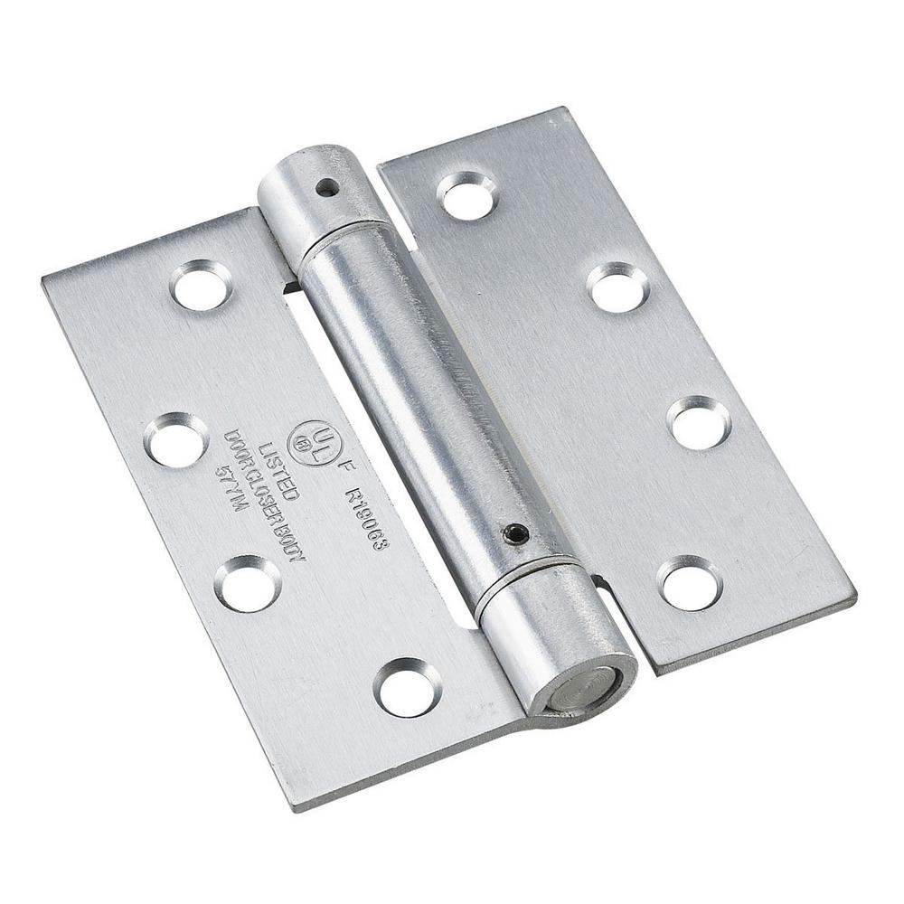 4 in. x 4-1/2 in. Full Mortise Adjustable Spring Hinge - Super Arbor