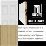 30 in. x 80 in. 2-Panel Arch Solid Core Oak Interior Door Slab - Super Arbor