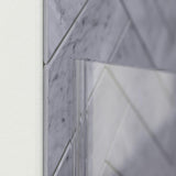 Ametrine 48 in. x 76 in. Heavy Frameless Hinge Shower Door in Brushed Nickel with 5/16 in. (8 mm) Clear Glass - Super Arbor
