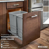 Rev-A-Shelf 50-Quart Plastic Pull Out Trash Can