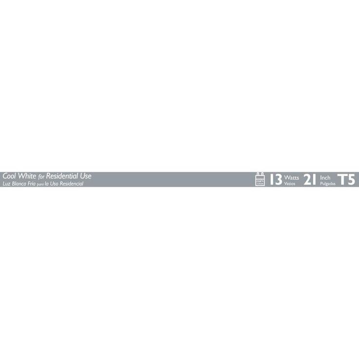 Philips 13-Watt 21 in. Linear T5 Fluorescent Tube Light Bulb Cool White (4100K)