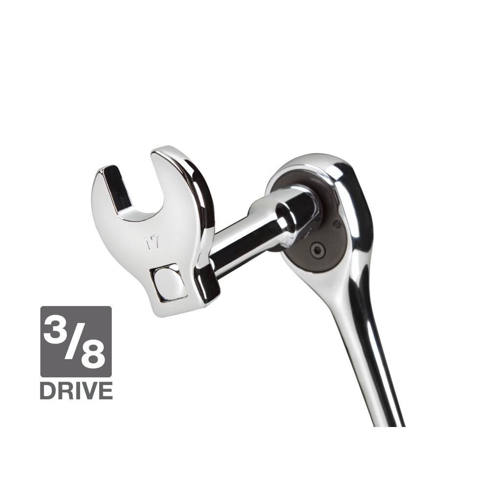 3/8 in. Drive 10-24 mm Crowfoot Wrench Set (10-Piece) - Super Arbor