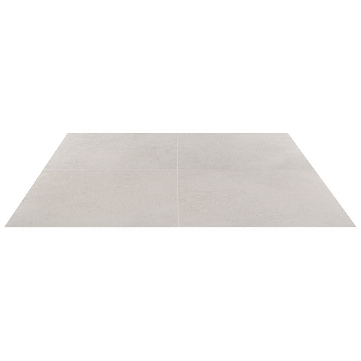 Lux Tile Perla White Matte Porcelain Tile 24x24 - Limestone Look