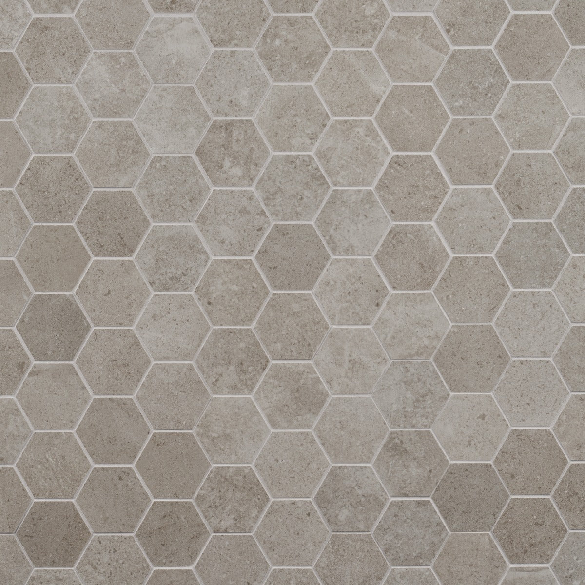 Lux Tile New Rock Tortora Beige 3" Hex Matte Porcelain Mosaic Tile