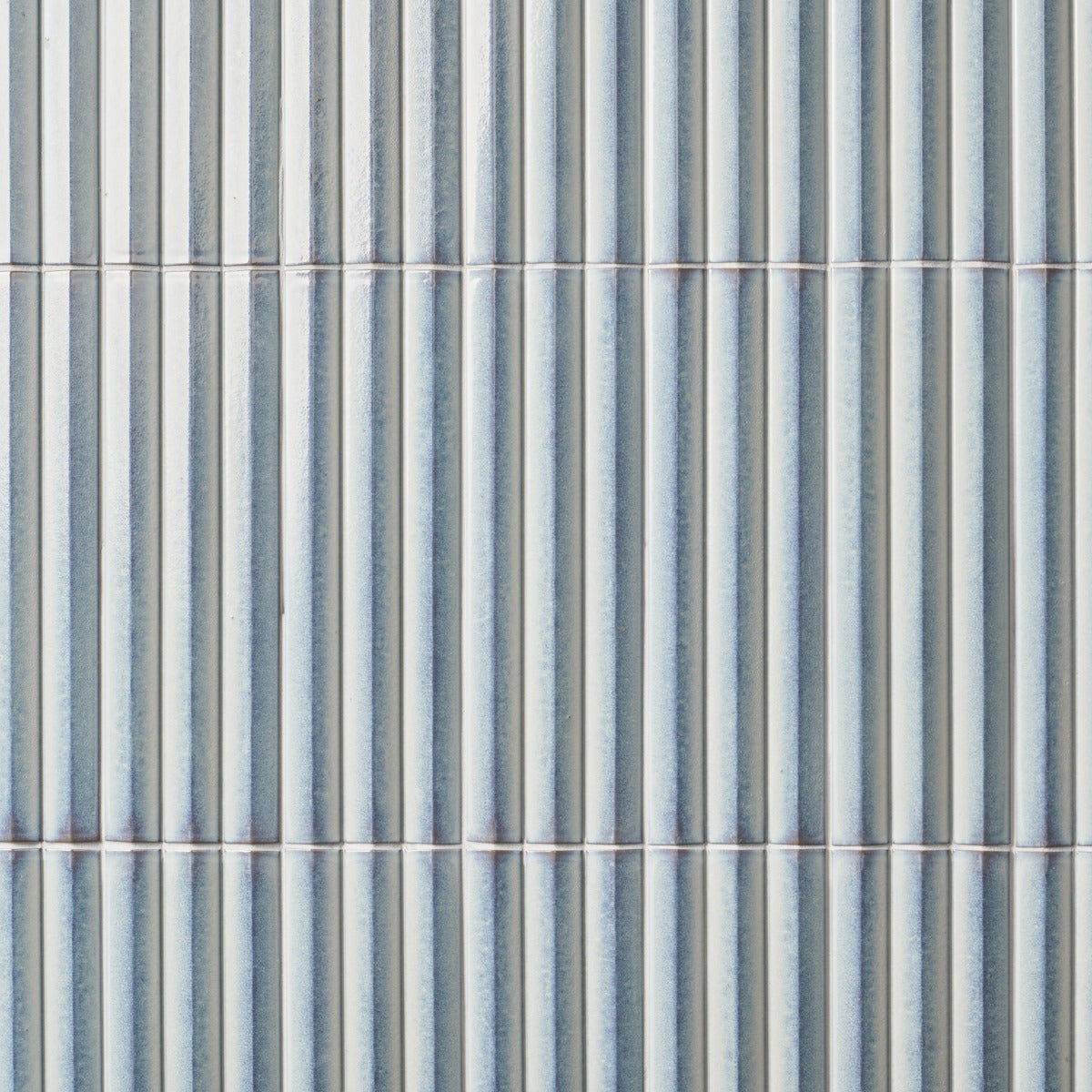 Ponto Iris White Fluted 5x16 3D Polished Porcelain Tile by Lux Tile