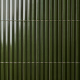 Lux Tile Ponto Verde Green 5x16 3D Polished Porcelain Wall Tile