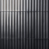 Lux Tile Ponto Metallic Gray Fluted 5x16 3D Polished Porcelain Wall Tile