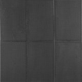 Kinzie Waffle Charcoal Black 8x16 Textured Matte Ceramic Tile by Lux Tile