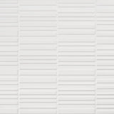 Sydney White 8x16 3D Mixed Finish Ceramic Wall Tile