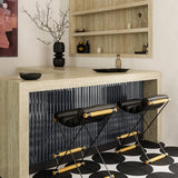 Lux Tile Ponto Metallic Gray Fluted 5x16 3D Polished Porcelain Wall Tile