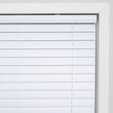 Project Source Premium 2-in Slat 36-in W x 64-in L Cordless White Vinyl Room-Darkening Plantation Blinds