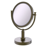 Allied Brass 8-in x 15-in Antique Brass Double-Sided 2x Magnifying Countertop Vanity Mirror