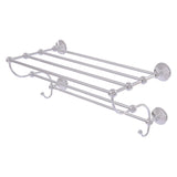 Allied Brass Prestige Monte Carlo Satin Chrome Wall Mount Towel Rack, 24 in