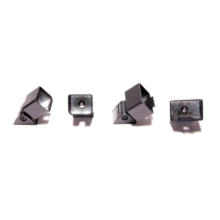 Deckorators 1.5-in x 2.5-in Alx Contemporary Matte Black Aluminum Stair Connector (4-Pack)