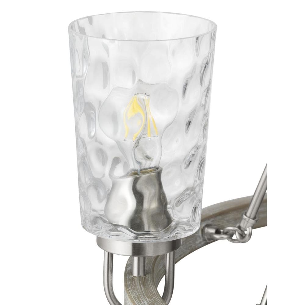 Progress Lighting Tiana 5-Light Brushed Nickel Coastal Chandelier