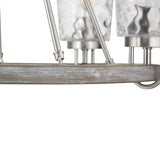 Progress Lighting Tiana 5-Light Brushed Nickel Coastal Chandelier