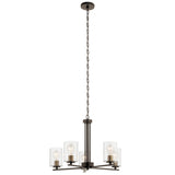 Kichler Fontella 5-Light Olde Bronze Transitional Chandelier, 24-in W x 18-in H