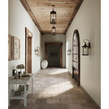 Progress Lighting Gibbes Street 3-Light Antique Bronze Traditional Beveled Glass Lantern Medium Indoor/Outdoor Hanging Pendant Light