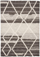 Safavieh Casablanca Safi Shag 5 x 8 Sand/Ivory Indoor Trellis Moroccan Handcrafted Area Rug
