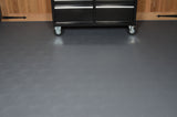 G-Floor Levant 5-ft x 10-ft Slate Grey Leather-Look PVC Garage Floor Roll, 55 mil