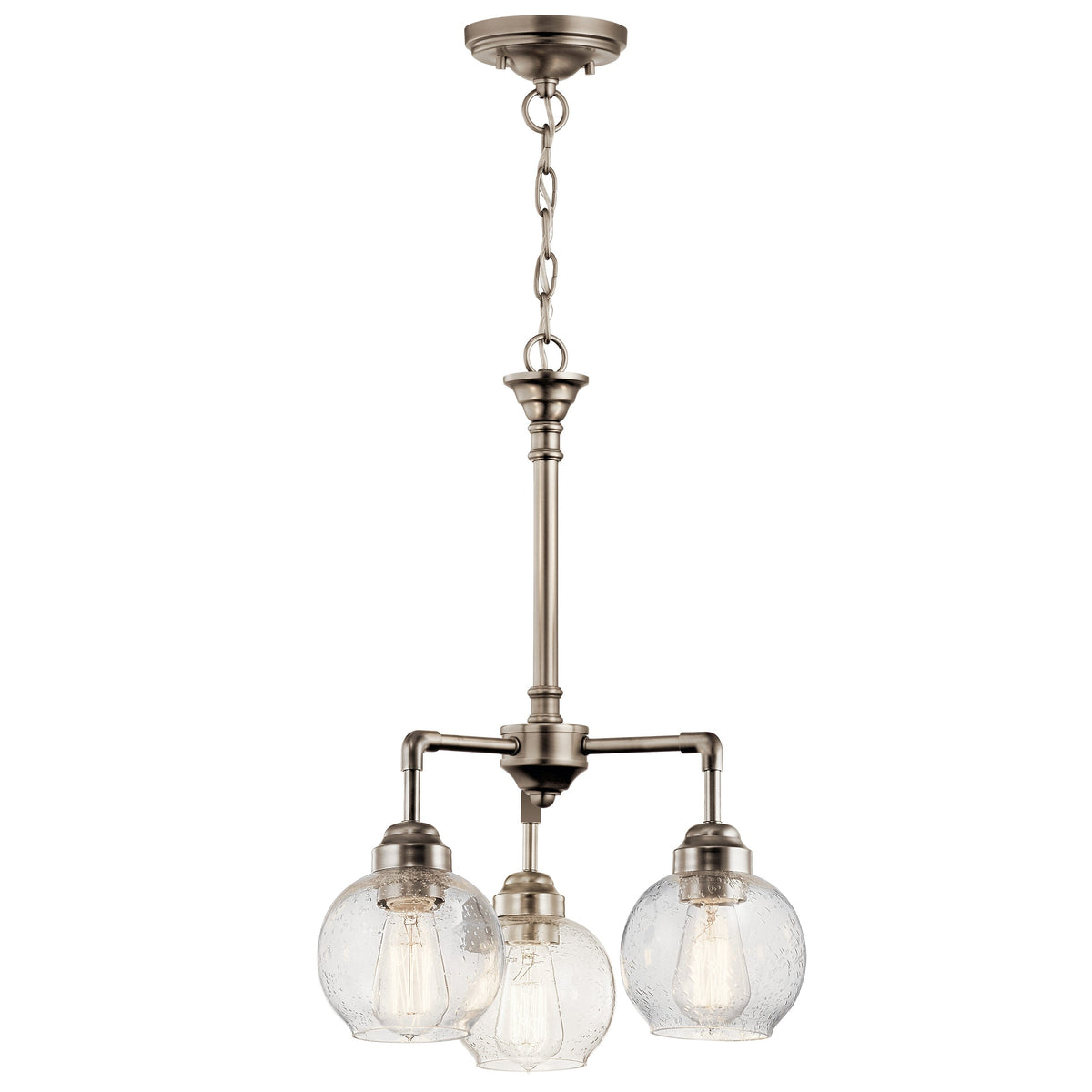 Kichler Niles 3-Light Antique Pewter Transitional Chandelier