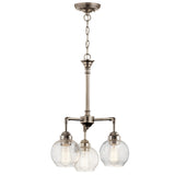 Kichler Niles 3-Light Antique Pewter Transitional Chandelier