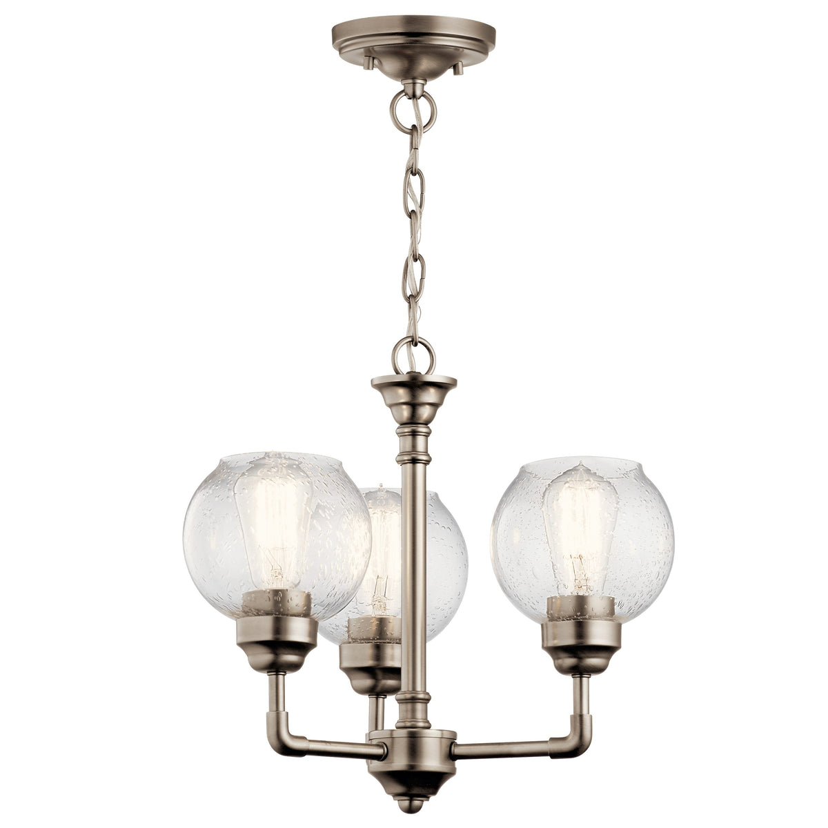 Kichler Niles 3-Light Antique Pewter Transitional Chandelier