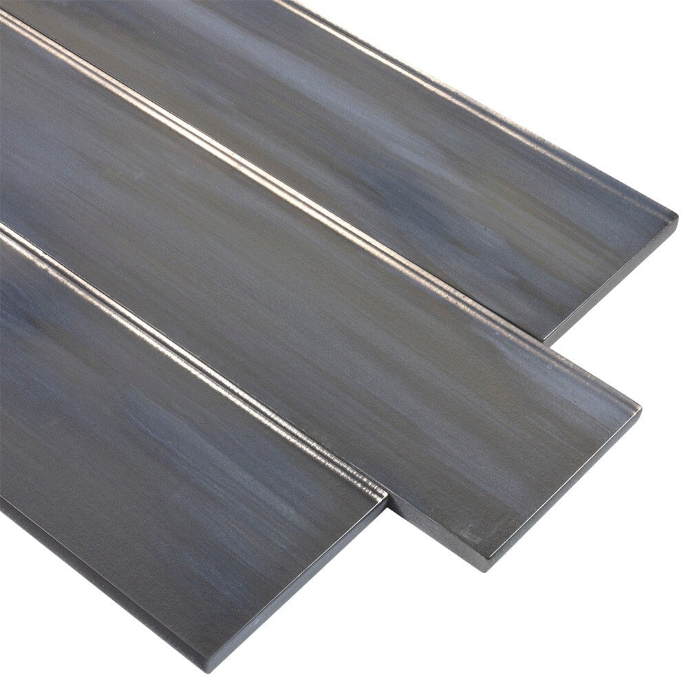 Elida Ceramica Blue 3-in x 12-in Glossy Glass Subway Wall Tile