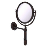 Allied Brass Tribecca 8-in x 15-in Distressed Bronze Double-Sided 5x Magnifying Wall-Mounted Vanity Mirror