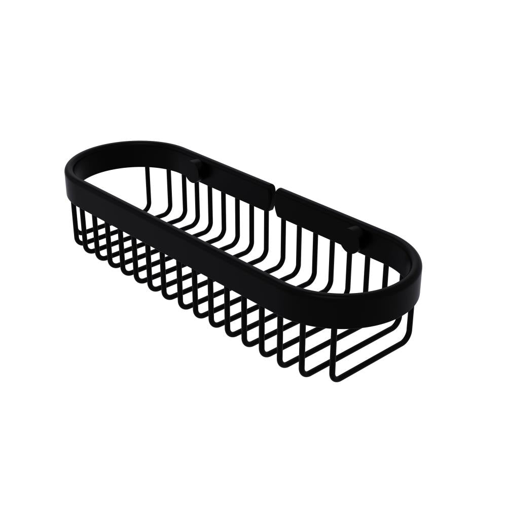 Allied Brass Oval Toiletry Wire Basket in Matte Black