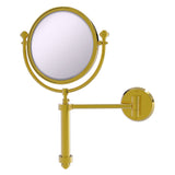 Allied Brass Southbeach 8-in x 16-in Polished Brass Double-Sided 5x Magnifying Wall-Mounted Vanity Mirror
