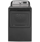 GE 7.4-cu ft Reversible Side Swing Door Gas Dryer (Diamond Gray) ENERGY STAR