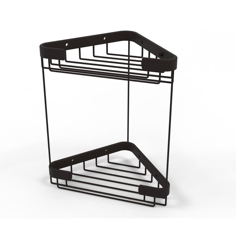 Allied Brass 1.7-in H Screw-Mount Solid Brass Oil-Rubbed Bronze Hanging Shower Caddy