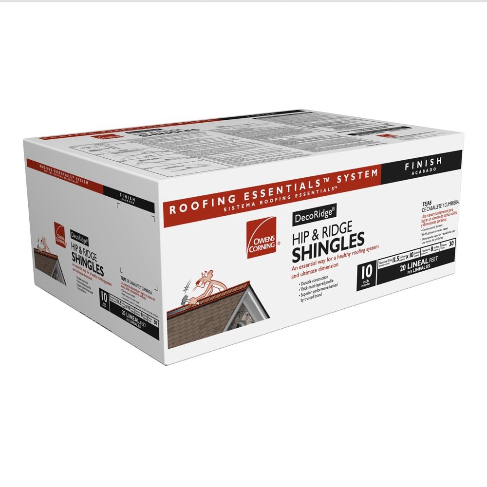 Owens Corning DecoRidge 10-in Terra Cotta Hip & Ridge Asphalt Roof Shingles Bundle (20 Lin. Ft.)